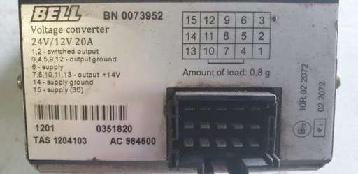 [BELL BN007395] E-MODULE, DC/DC CONVERTER